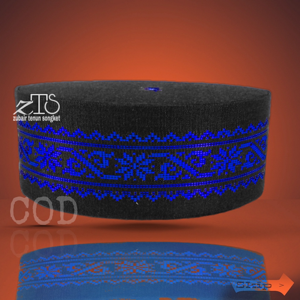 PECI SONGKOK MOTIF Z BIRUTUA DASAR HITAM KOPYAH SONGKOK PECI SONGKET KOPYAH SONGKET SONGKOK SONGKET