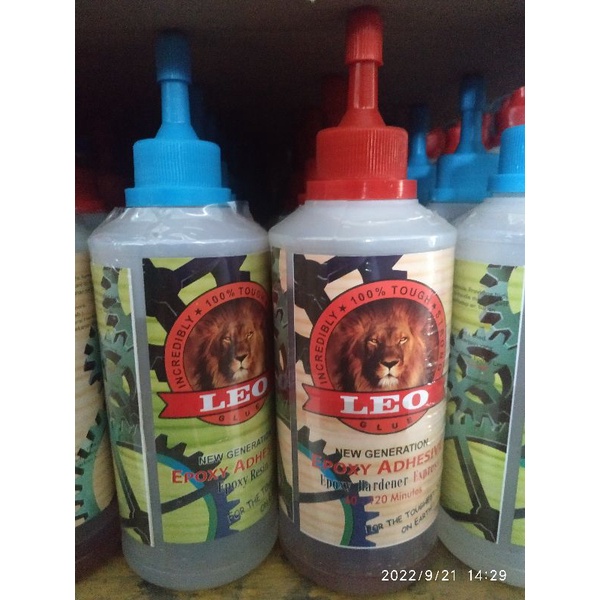 

Lem Leo Epoxy/Perekat kayu 1 kg set.