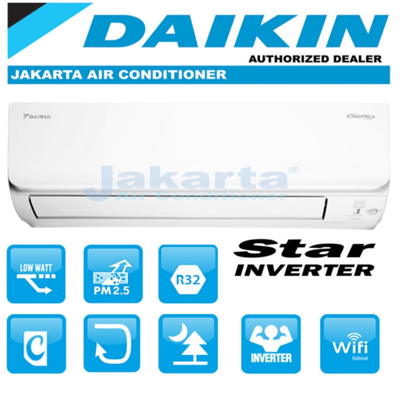 AC DAIKIN 1,5 PK STAR INVERTER FTKC 35 - THAILAND