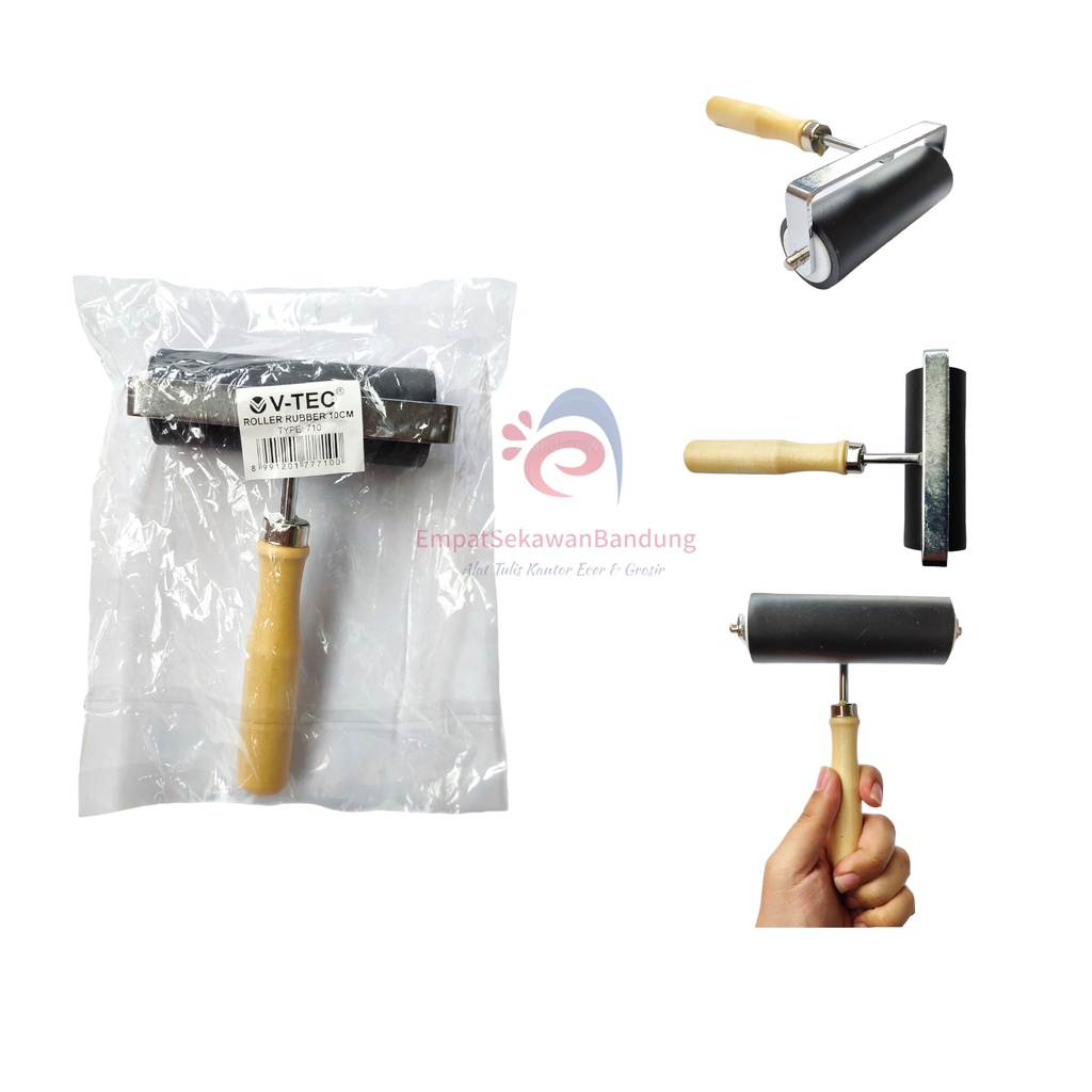 

V-Tec Roller Rubber 710 Besi 10 cm / Vtec Roll Lukis Bahan Besi / Roll Untuk Melukis V-Tec – Besi 10 cm SHESB