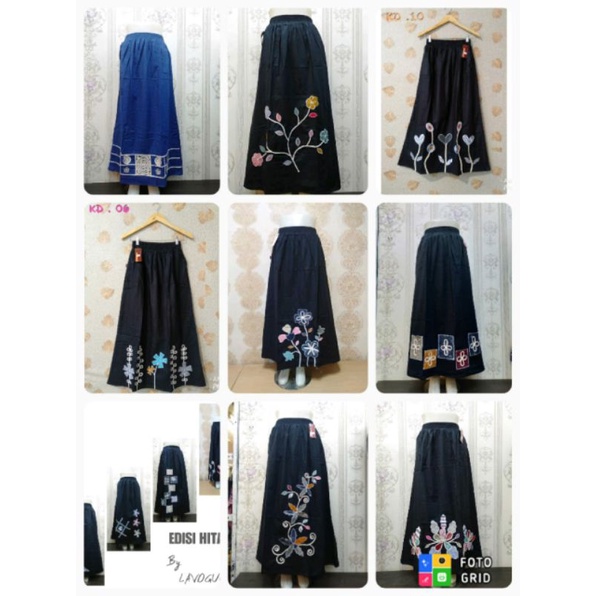 Rok katun bangkok / rok masakini / rok muslimah / rok panjang / skirt katun keren / rok terbaru