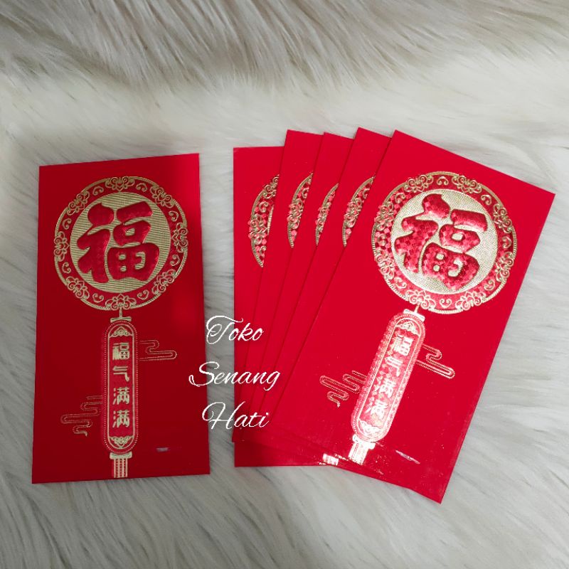 

angpao hoki panjang isi 6 _ angpao fu