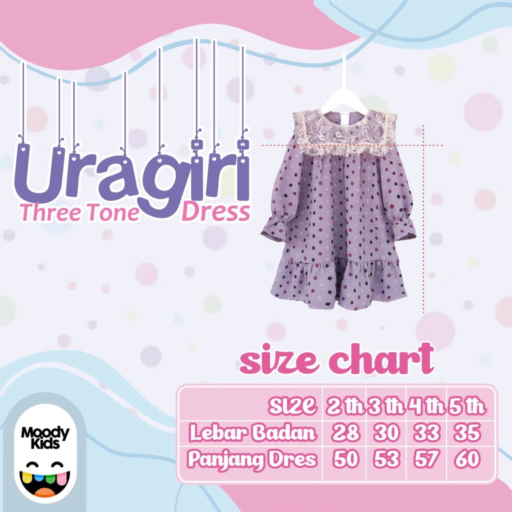 Uragiri Three Tone Dress by Moody Kids