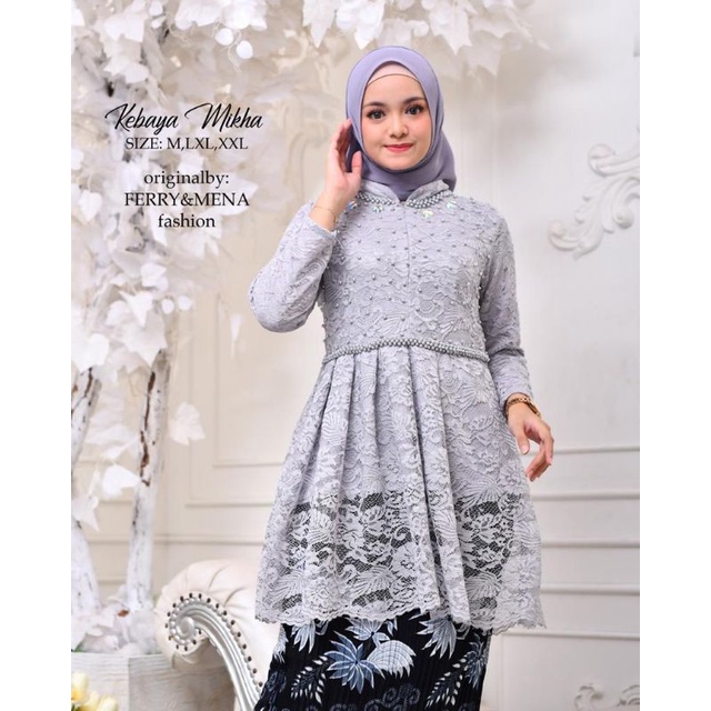 TUNIK MIKHA // BAHAN BRUKAT MIX PAYET MUTIARA // By Ferry Mena