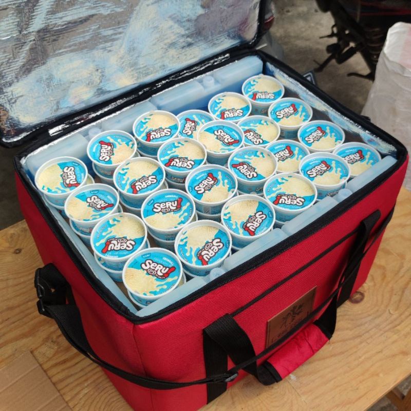 Cooler Bag Besar Tas Ice Cream Box Ice Cream Full Set Original