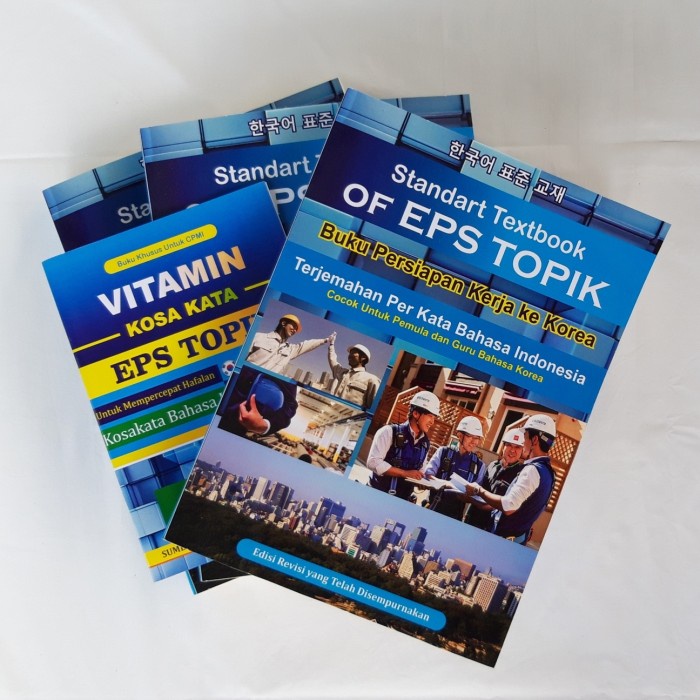 ✨COD✨ Buku Korea Standart Textbook EPS TOPIK + Vitamin Kosakata