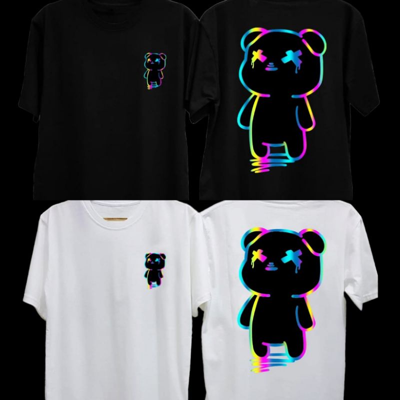 Tshirt Baju Kaos Boneka Sketsa Baju Kaos Pria Wanita Cowok Cewek Oblong Distro Original Premium Cott