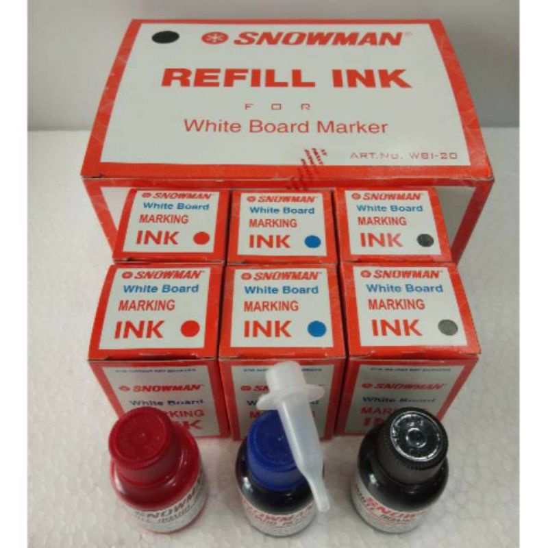 ISI TINTA SPIDOL SNOWMAN |REFILL SPIDOL SNOWMAN