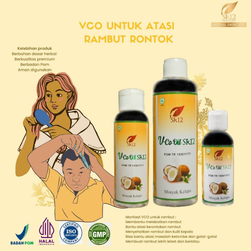 minyak kelapa untuk rambut /  penumbuh rambut rontok /perawatan rambut rontok /Penumbuh rambut botak