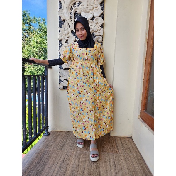 DRESS YANA BALI/DRESS KEKINIAN/DRESS BUSUI/DRESS KOTAK KANCING BALI