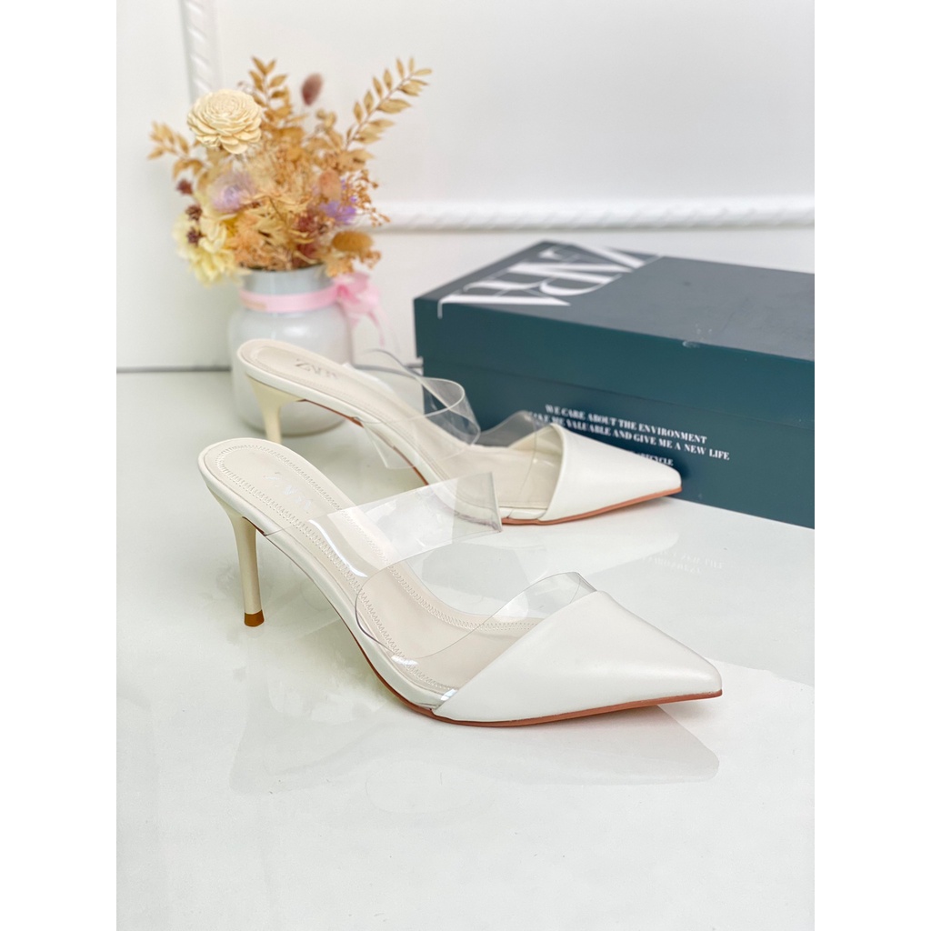 SEPATU  WANITA ZS009 VYNIL MULES  PREMIUM IMPORT