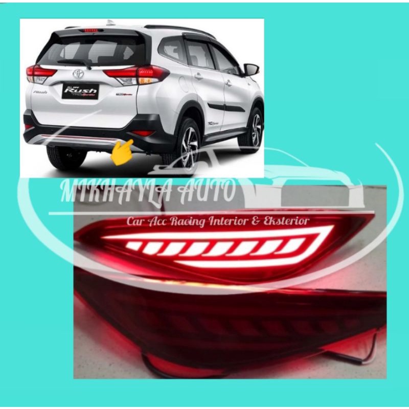 Lampu Reflektor Bemper Belakang All New Rush Terios 2018-2021