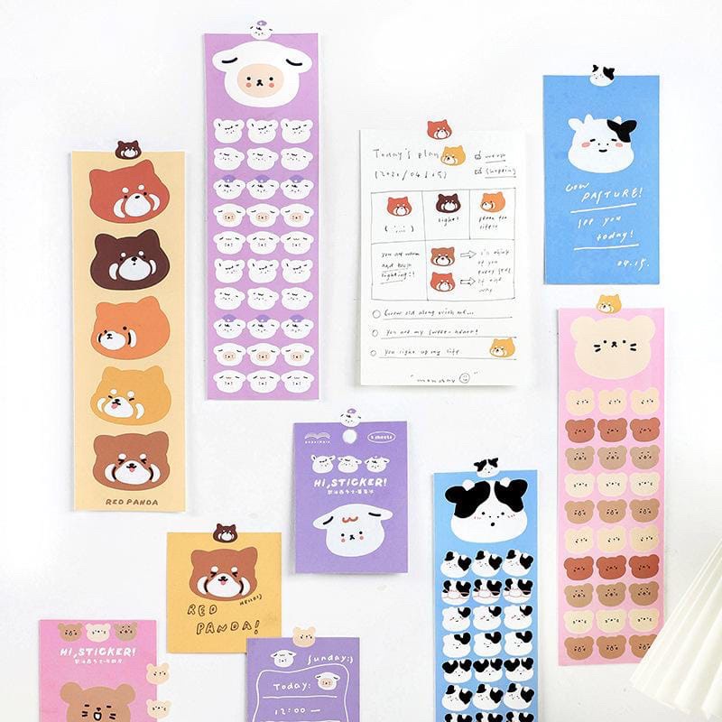 

YSB - 2PCS STICKER CUTE ANIMAL / STIKER HIAS / DECO / BUJO