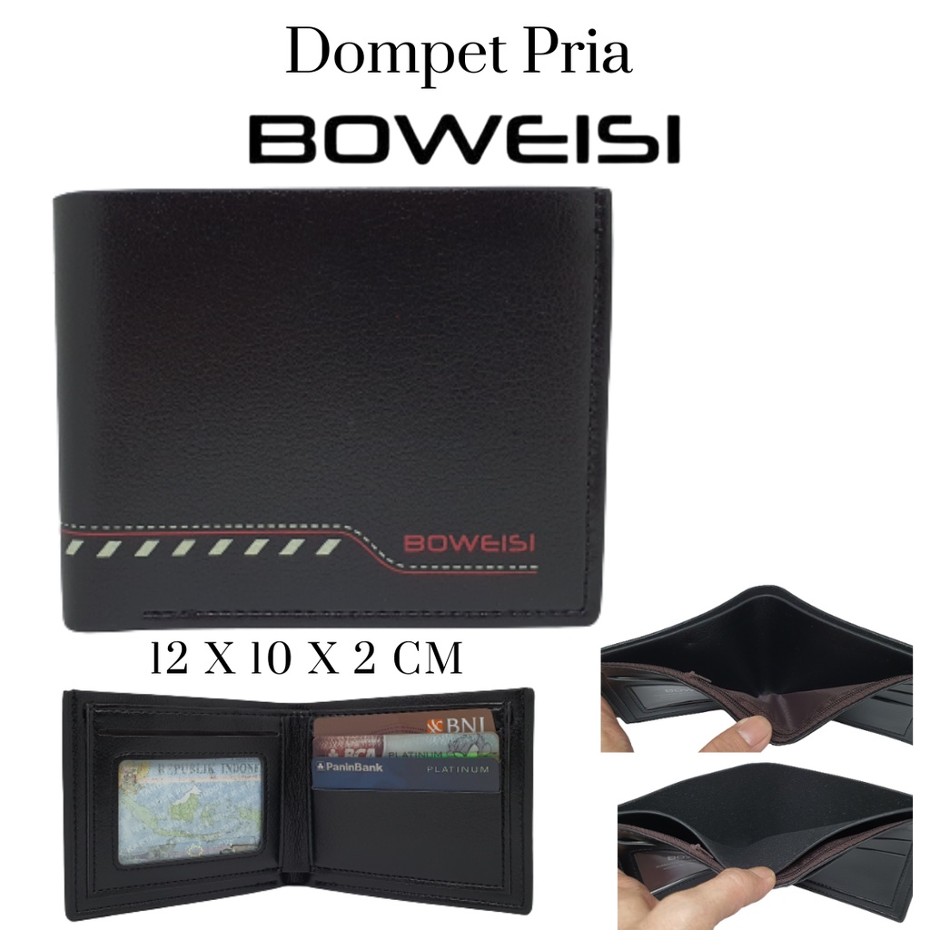 Dompet Pria Bovis Import Original Harga Murah Model Keren dan Terbaru Kualitas Distro Bahan Kulit PU