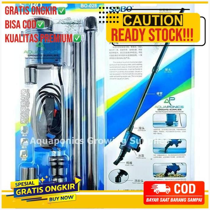 Original Sobo Bo 028 Vacum Undergravel Cleaner Aquarium Aquascape