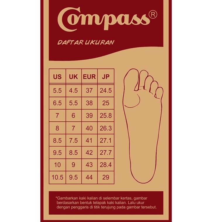 S76M [100% Original] Sepatu Compass Retrograde Low High Black white / Cream / Blue Gum / White Blue 