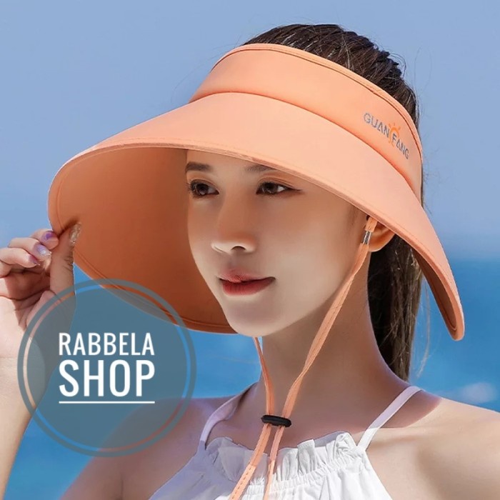 topi distro golf Olahraga wanita joging running senam tenis hot pink - Orange N7A4 topi cewe TERMURA