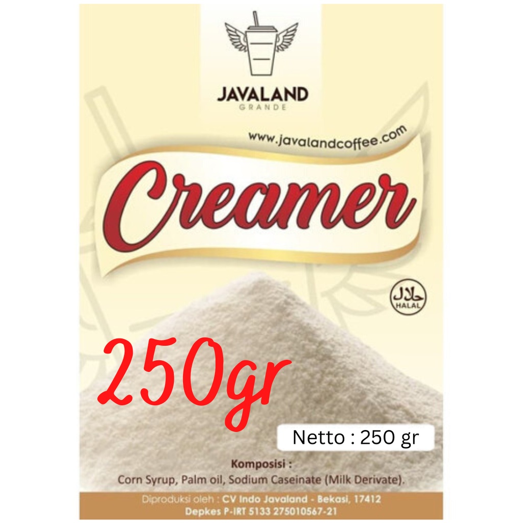 [250gr Creamer Reguler] Javaland Creamer Reguler 250gr