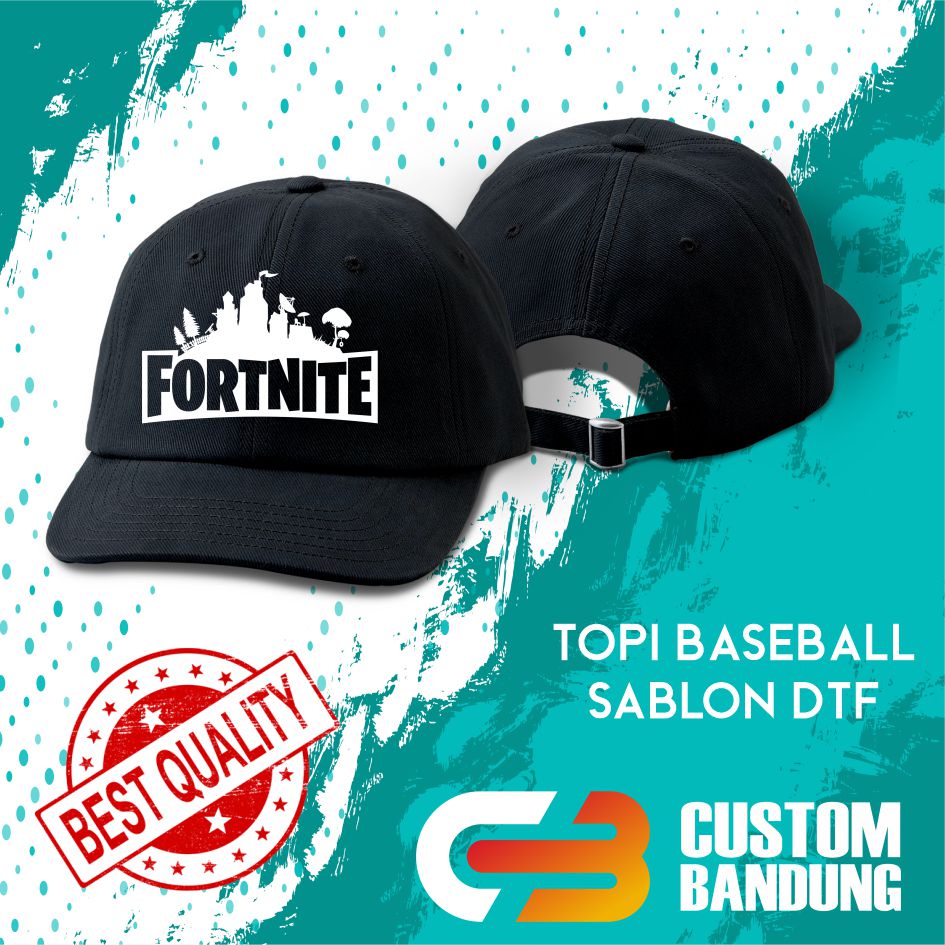 Topi Baseball FORTNINE   Pria Wanita Topi Cap Bisa Tulis Nama Bisa COD Original High Premium Quality