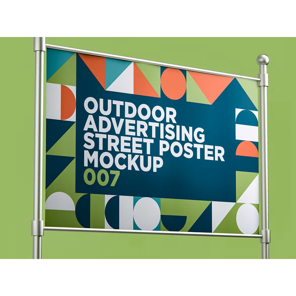 Outdoor Advertising Street Poster Mockup