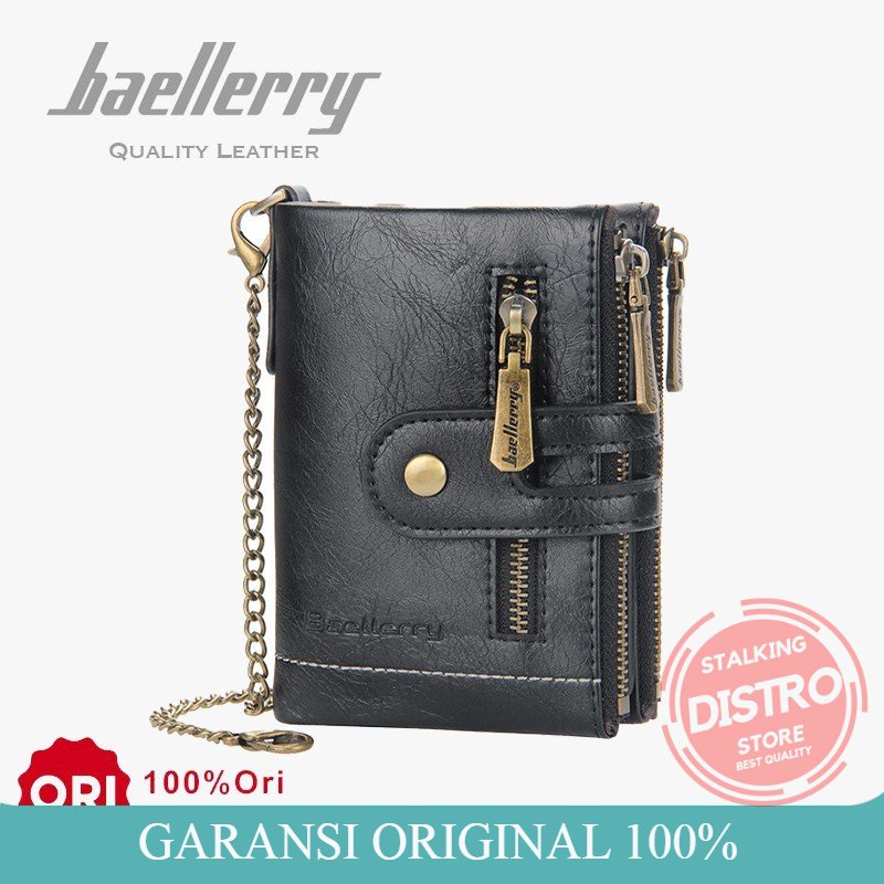 Dompet Pria BAELLERRY D3226 
 Dompet Pendek pria Bahan Kulit PU Leather Premium dompet baellery domp