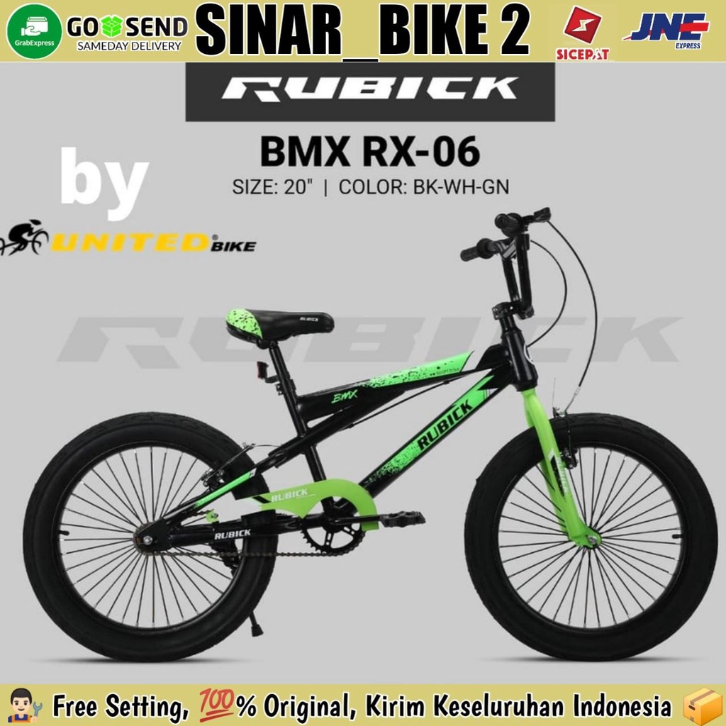 Sepeda Anak Laki  Ukuran 20 Inch BMX RUBICK RX 06 Ban Jumbo