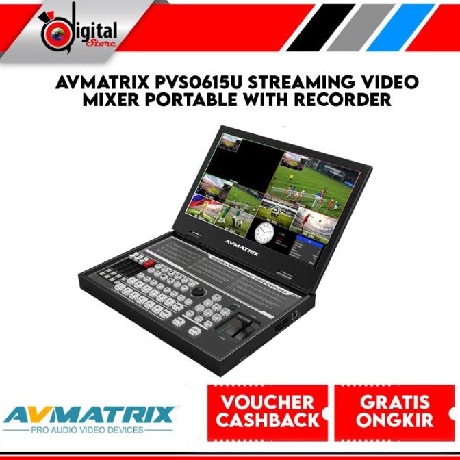 AVMATRIX PVS0615U Streaming Video Mixer Portable with Recorder