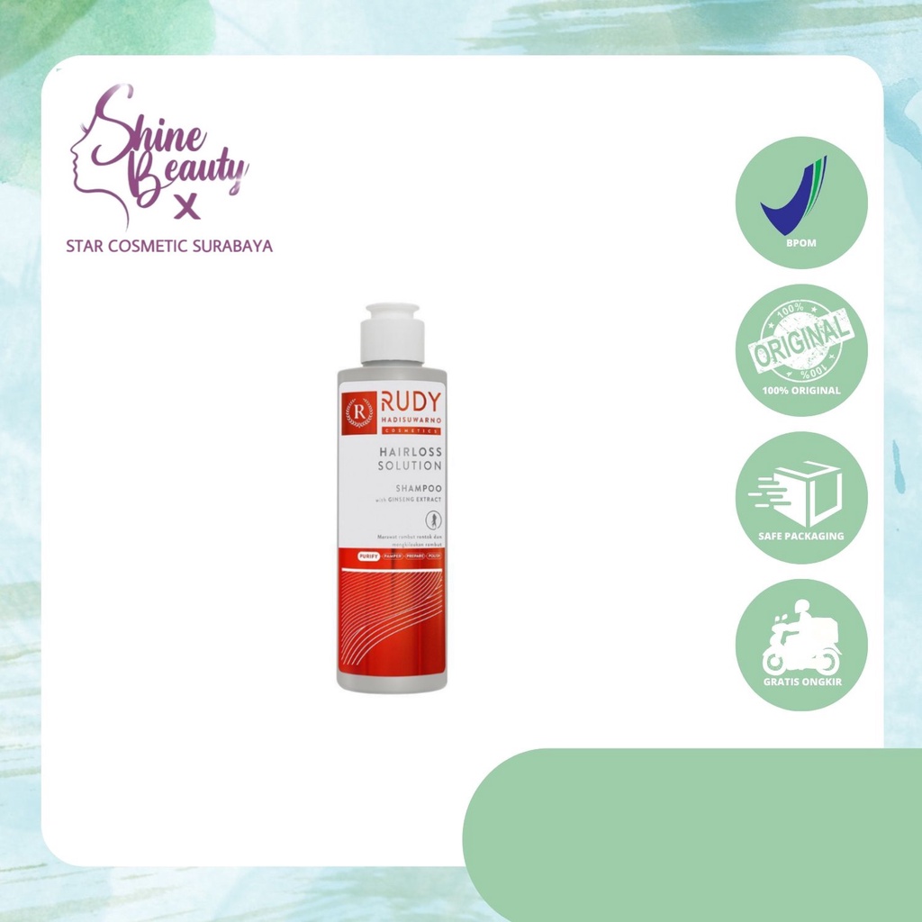 RUDY HADISUWARNO HAIR LOSS SOLUTION SHAMPOO 200ml (Untuk Rambut Rontok)
