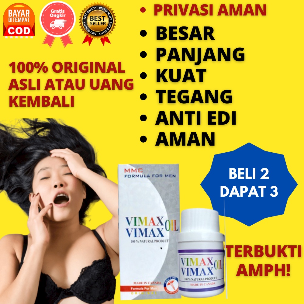COD Original 100% Minyak pembesar kelamin pria ori vimax oil memperbesar memperpanjang alat vital mr