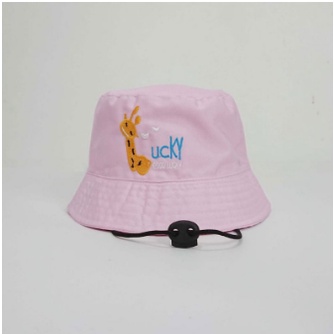 Bucket Anak Boordir Good Luck / Topi Bucket Tali Panjang Anak Laki-Laki Perempuan Boordir lucu Usia 1-7 Tahun