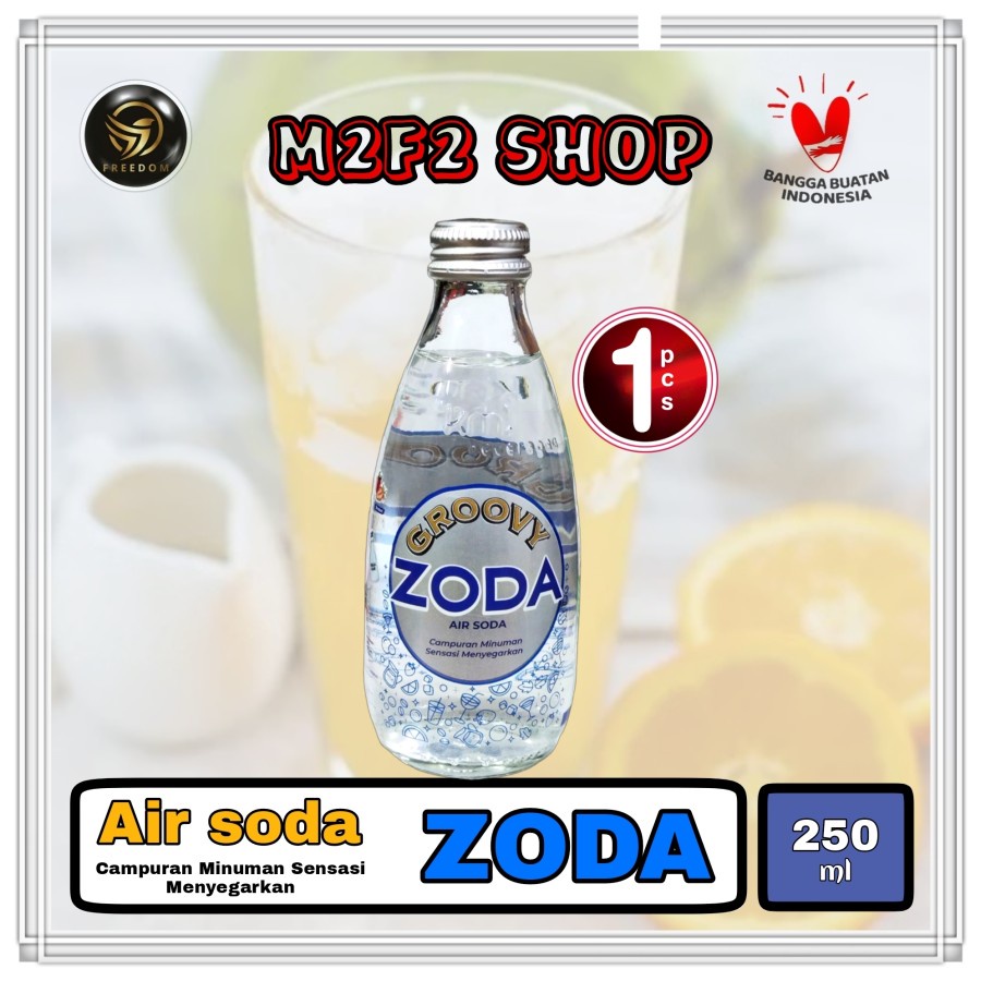 

ZODA Minuman Air Soda Botol Beling - 250 ml (Kemasan Satuan)