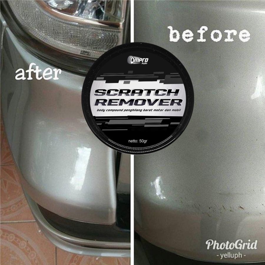 OMPRO SCRATCH REMOVER Compound Penghilang Baret di Body Mobil Motor Helm Permanen Ampuh Cod Asli Ori