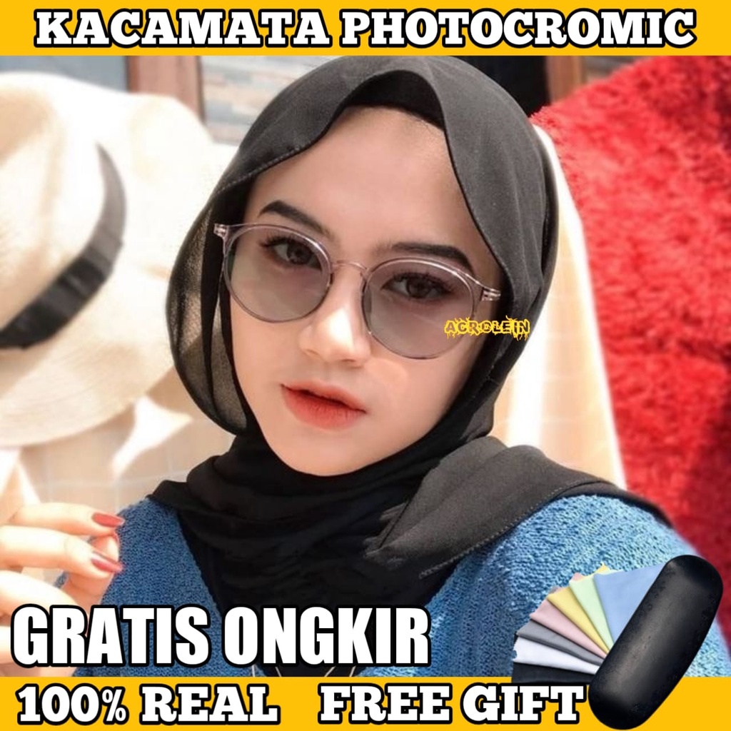 [TERMURAH] Kacamata Photocromic Korea / Anti Radiasi 2 In 1 Potokromik Photochromic Pria Wanita Fotocromic Potocromic