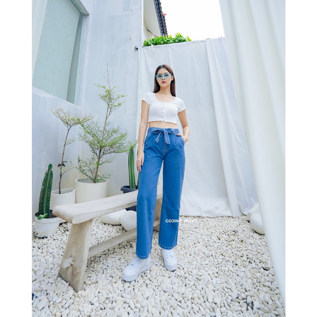 GOJINIEJEANS - Highwaist Comfort Cullotes Jeans - 4480 - COMFORT CULLOTES