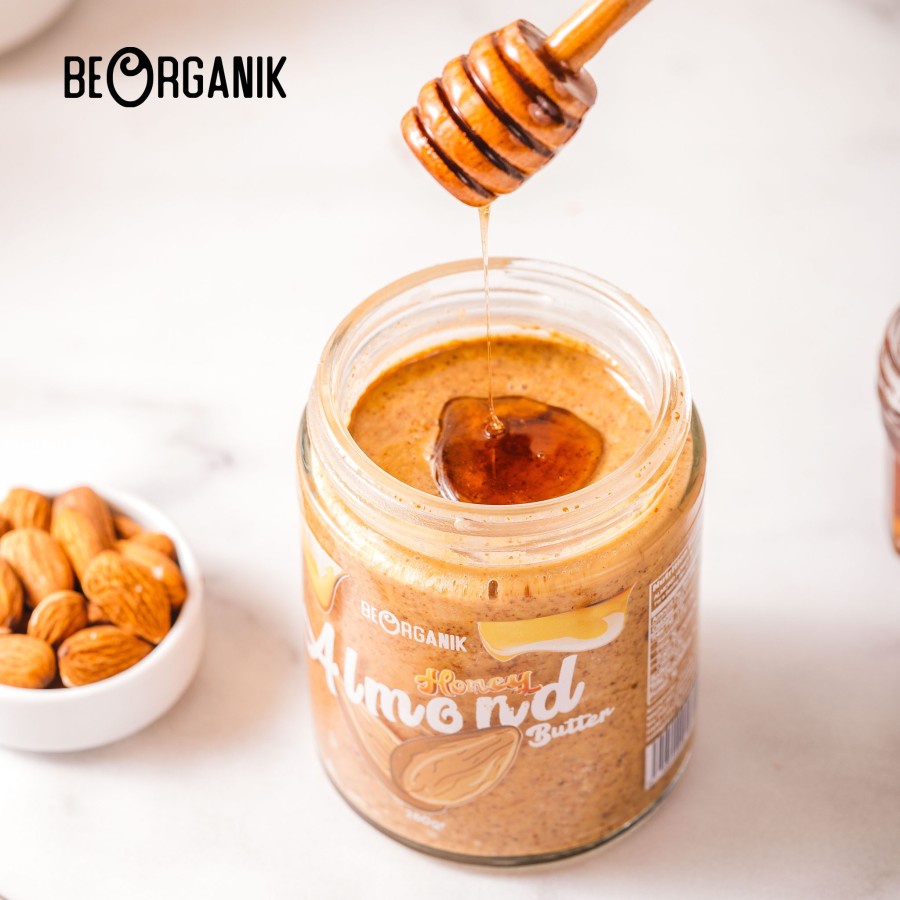 Beorganik Roasted Almond Butter Honey 260Gr | Selai Almond Madu