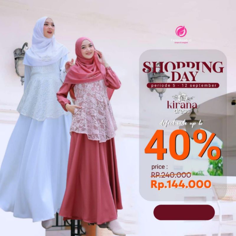 KIRANA DRESS DEFECT/RIJEK/BY FANIA HIJAB