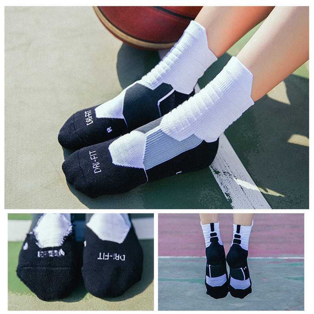 Kaos Kaki Olahraga Socks Towel Sweat Absorbing Size 39-42 T7302