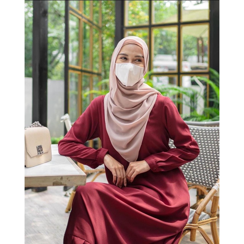 GF02 ~ GAMIS PUTIH | GAMIS CERRY RED | GAMIS BUSUI |  YURI BROKEN WHITE SERIES DRESS |GAMIS POLOS PUTIH | size S M L XL fashion muslim terbaru matt SHAQILA HQ BEST SELLER fashion muslim wanita