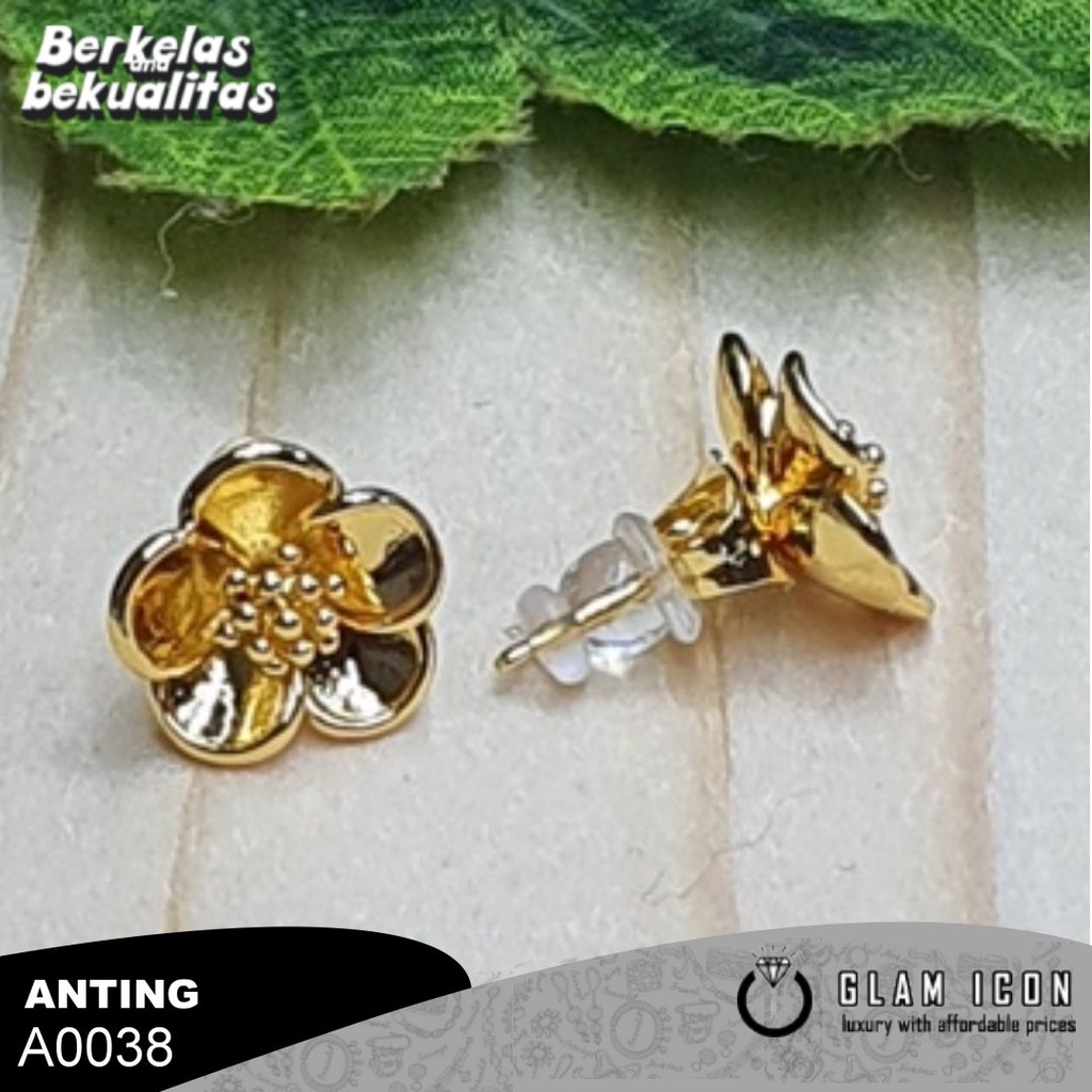Anting tusuuk Dubai cute Orchid A0038