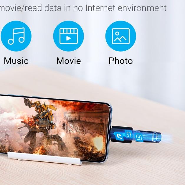 Vention Adapter Konverter Tipe C Ke Usb 3.0 Otg Male Ke Female 3a 5gbps Untuk Gamepad Handphone / La