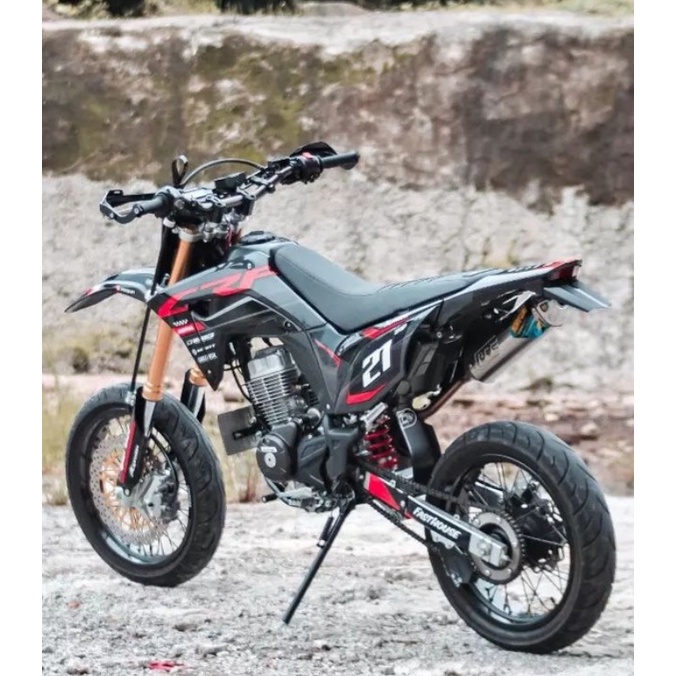 Decal stiker CRF150L/CRF 250/ decal crf hitam full body