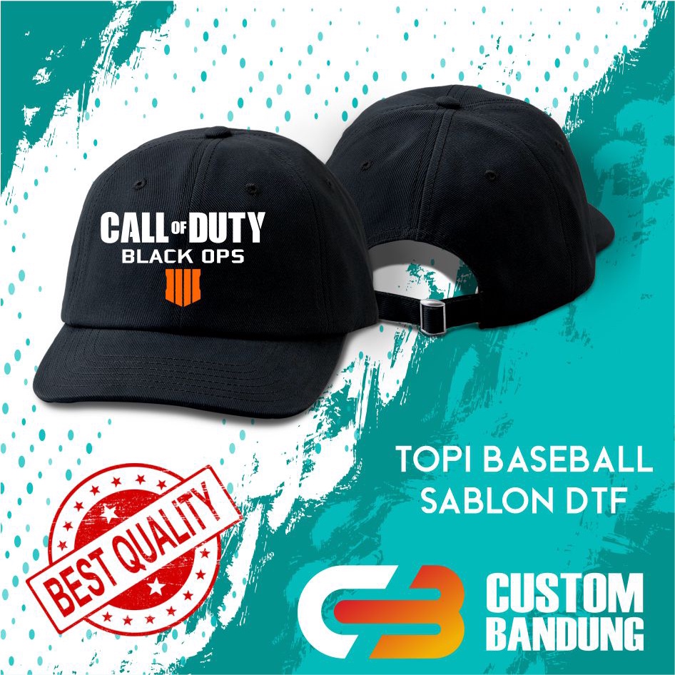 Topi Baseball CALL OF DUTY 3 Pria Wanita Topi Cap Bisa Tulis Nama Bisa COD Original High Premium Quality