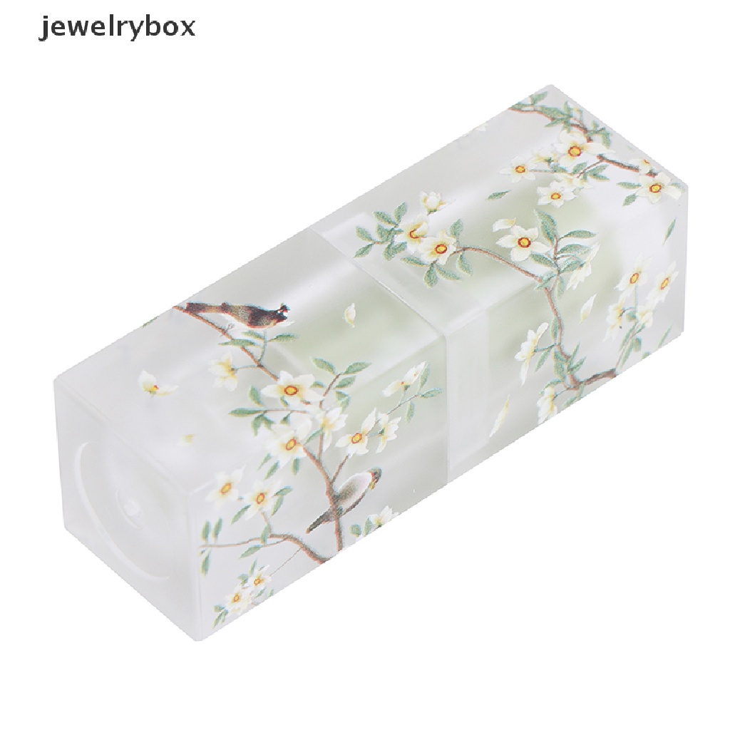 (jewelrybox) 1pc Tabung Kosong Bentuk Persegi Untuk Lip Balm / Makeup / Kosmetik DIY