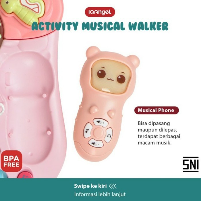 Alat Bantu Jalan Bayi IQ Angel Activity Musical Walker 6+ Bulan