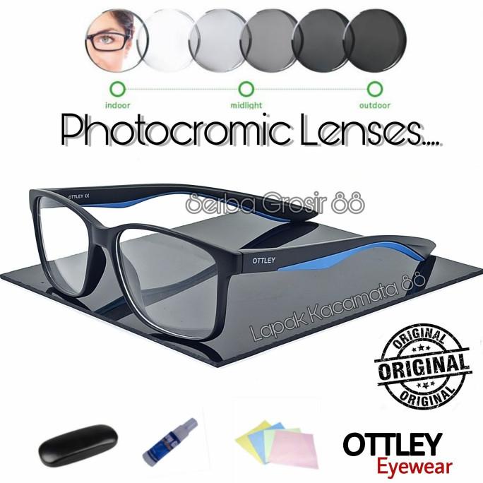 TERBARU KACAMATA PRIA FRAME OTTLEY PAKET LENSA MINUS NORMAL ANTI RADIASI ORIGINAL