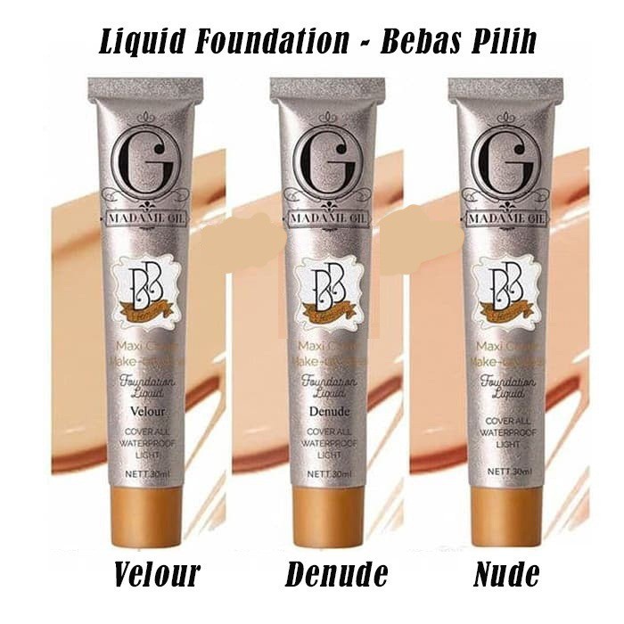 ❤ RATU ❤ Madame Gie BB Femme Foundation Liquid - Maxi Cover Make-up Base 30ml (✔️BPOM)