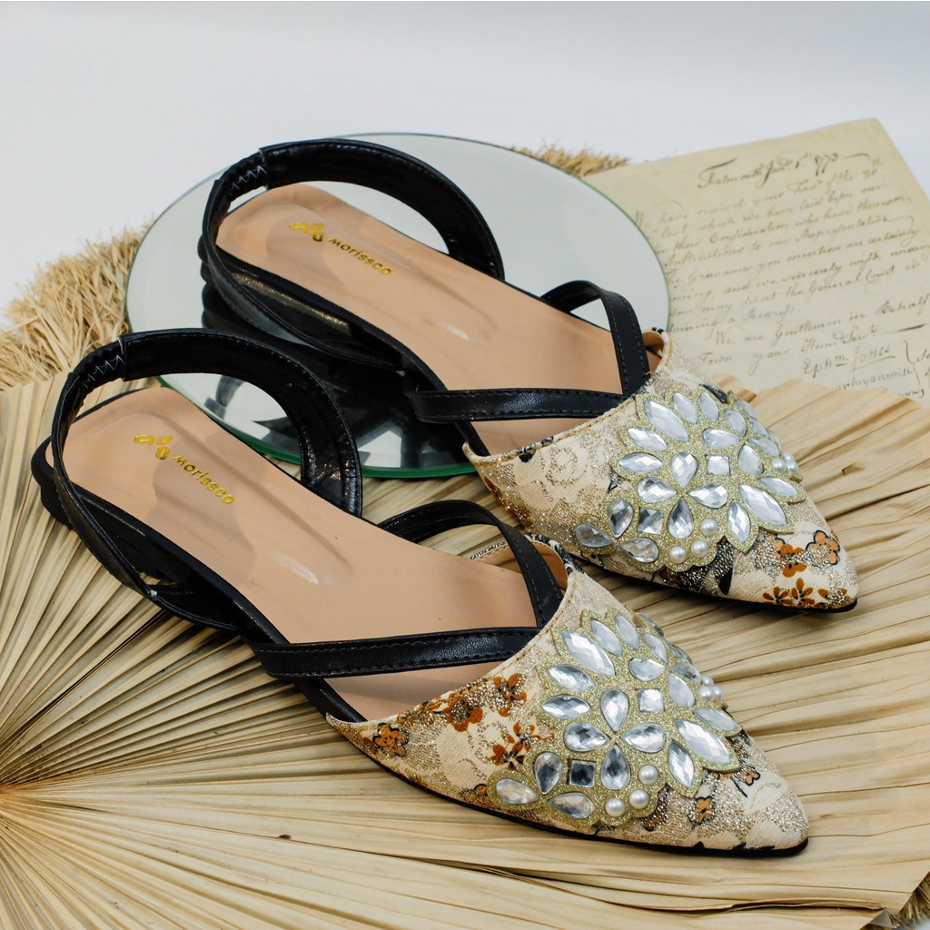 FLASH SALE 7.7 Sandal Wanita Flat Shoes Essentials Mules Francia MORIS 06