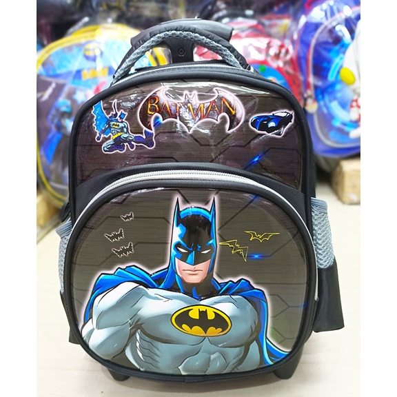 PROMO TERMURAH TAS TROLLEY DORONG ANAK PAUD 2 TAHUN GAMBAR JAGOAN DAN KUDA LUCU TIMBUL 10inch ( Love Paud )