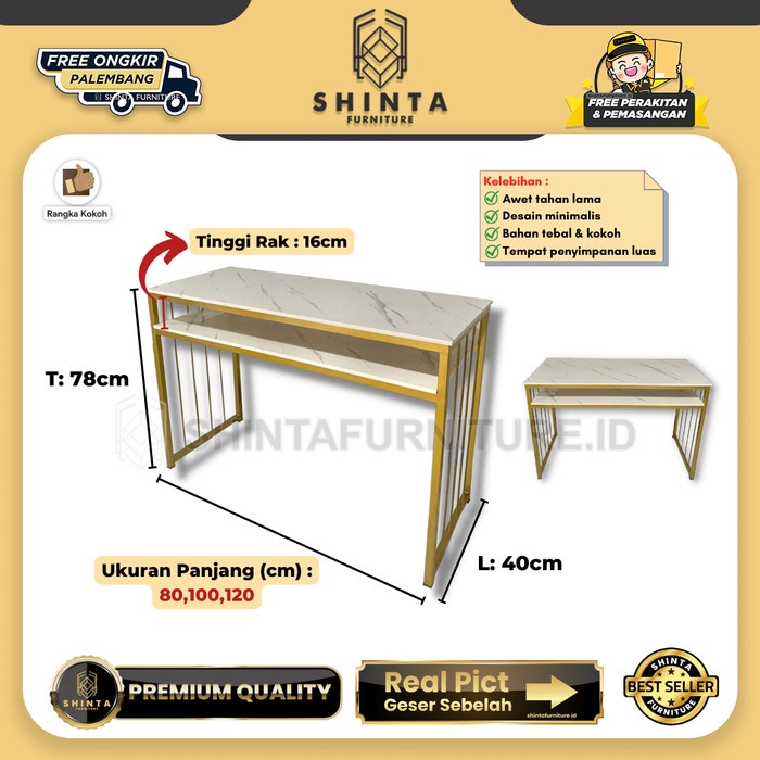 Meja Nail Art Simple / Meja Rias Minimalis / Meja Rias Modern Murah