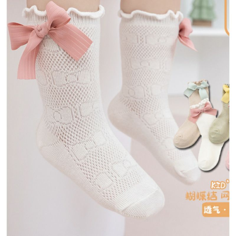 kaos kaki pita CURLY RIBBON kaus kaki import anak perempuan my-829